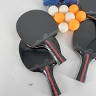 Boliprince Table Tennis Set  4 Paddles  4 Balls  1 Retractable Net Ping Pong New