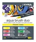 Lyra Aqua Brush Duo Set  Primary Colors  6 Pieces Primary Tone