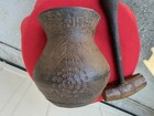 Vintage 19th Century Large Cast Iron Mortar And Pestle