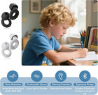 New Reusable Silicone Ear Plugs Noise Blocking Earplugs For Sleep  Study   Work
