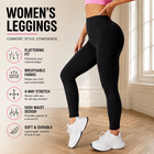 Womens High Elasticity Yoga Leggings Soft Workout Athletic Gym Running Fitness