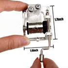 3 Pack Music Box Movement Hand Crank Musical Mechanism Movement Diy Music Box   