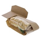 Dublview Togo  Natural Kraft Paper Sandwich Bags With Trays - 4 1 4 l X 2 3 4 d