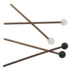 Marvexi 4pcs Rubber Tongue Drum Sticks Xylophone Mallets  Black   White