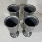 Vintage Wilton Armetale Pewter Goblets Renfair Medieval Event Set Of 4