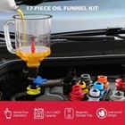 17-piece Engine Oil Funnel Set  1 36-quart Oil Funnel Set With 12 Adapters