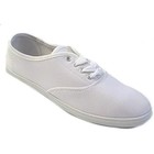 New Shoes8teen Womens Size 6 5 White Sneakers Lace Up Canvas Low Top Shoes