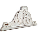 Scroll Leaf Crowned Carving Pediment 14 17 Antique French Architectural Salvage