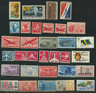 Vintage Us Airmail Mint Nh Stamp Collection 32 Different Issues Span 1941 - 1980