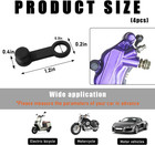 4 Pcs Brake Bleed Nipple Cap  8mm Rubber Brake Bleeder Grease Fitting Caps With 