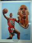 Michael Jordan Chicago Bulls 45 Special 18x24 Lithograph By Leon Wolf Last Dance