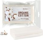 2pcs Organic Cotton Flannel For Castor Oil Pack Wrap  Unbleached Reusable Castor
