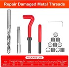 M12 X 1 5 Thread Repair Tool Stainless Helicoil Wire Insert Kit 15pc