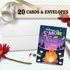 Birthday Party Invitation Cards  Camping S mores Bonfire Birthday Party Celebrat