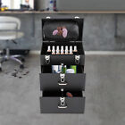 Rolling Makeup Train Case Aluminum Salon Cosmetic Trolley Organizer Box drawer 
