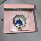 Vintage Tin Toy Washing Machine Pink