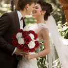  Artificial Flowers Silk Roses Real Touch Blooming Rose - Gradient Burgundy Red