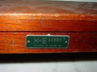 Vintage Keuffel   Esser K e Leroy Lettering Set Drafting Tool   Wood Case