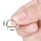 Eboot 100 Pack Metal D Ring  1 2 Inch 1  2 Inch  Silver