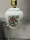 Rare Vintage Wedgwood Beatrix Potter Peter Rabbit Nursery Lamp  Works 