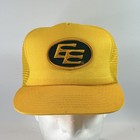 Vintage Edmonton Eskimos Hat Cap Trucker Snap Back Patch Canadian Football Cfl