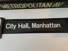 Ny Nyc Subway Roll Sign City Hall Lower Manhattan Brooklyn Bridge North Terminal