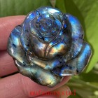 Natural Labradorite Hand Carved The Roses Quartz Crystal Healing 1pc 