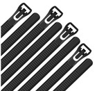 100pcs 18 Inch Reusable Heavy Duty Zip Ties - 120lbs Strong Adjustable Cable Str
