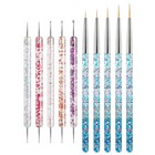 Nail Art Tool Set - 5 Dotting Tools   5 Nail Liner Brushes For Salon 