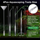 4pcs Aquascaping Tools  Aquascape Kit  Long And Strong Aquarium Tweezers  Scisso