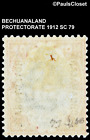 Bechuanaland Protectorate 1912 Sc 79 King Edward Vii Sacrlet   Grn 1 - Mhr Og Vf