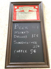 Beeco Budweiser 1986 Chalk Board Mirror Vintage 32   x 18    Bar Man Cave