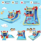 Quick Blow Up Inflatable Bounce House Kids Waterslide House Park For Summer Now 