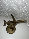 Vintage Brass Airplane Model