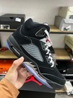 New Jordan Air Jordan 5  black Metallioreimagined  High-top Basketball Man