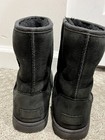 Ugg Classic Short Ii Women s Boots 6 Black Suede Sheepskin Pull On Boots 1019646