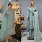 Pakistani Dress Salwar Kameez Ready To Wear Suits Indian Wedding Party 3 Piece L