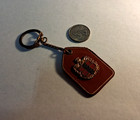 Dodge Crest Mahogany Leather Key Ring Dodge Vintage Keyring 1938 - 1955
