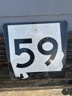 Vintage Obsolete Alabama Road Highway Sign
