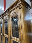 Vintage Drexel Velero Mediterranean Ornately Carved Lighted China Cabinet