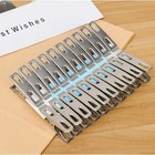 20-100pcs Stainless Steel Clothes Pins Non Slip Laundry Drying Clips Hanger Pegs