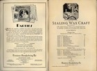 Antique 1929 Booklet  dennison Sealing Wax Craft  Nice Graphics Crafters Need 1