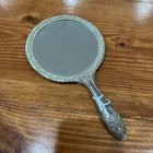 Vintage Silver Plate Mirror Brush And Comb Set Antique Victorian Vanity Ornate