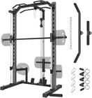 Smith Machine Power Cage Power Rack Squat Rack With Lat-pull Down System Workout