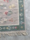 Vintage Traditional Handmade Beautiful Floral Kilim Floor Rug Carpet 115x75 Cm