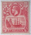 Travelstamps  1921-27 St Helena Stamps Sc  81  1 1 2p Rose Red  Mint Og Hinged
