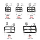 Metal Bag Strap Belt Adjust Tri-glide Pin Roller Buckle Slider Rectangle O Ring