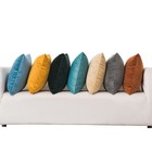 Solid Color Velvet Cushion Cover Simple Soft Pillow Case Sofa Home Decorative
