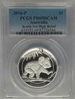 Pcgs 2016-p Australia Koala Proof High Relief  1 Pr69 Silver 1oz Ag Low Mintage