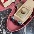 Vintage Singer Button Holer Buttonholer 1960s Mcm Sewing Attachment Pink Case